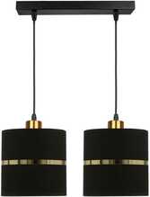 Rippvalgusti Candellux Assam, 120 W, E27, must/kuldne