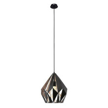 Rippvalgusti Eglo Carlton, 49254, 60 W, E27, must/vask
