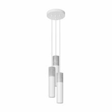 Rippvalgusti Sollux Borgio, 3xGU10, 40W, betoon/metall, valge
