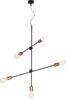 Rippvalgusti Nowodvorski Sticks 5, 5xE27, 60W, must/vask