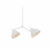 Rippvalgusti Customform Coben Two Head, 104x104 cm, valge