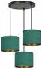 Rippvalgusti Emibig Hilde Premium 3, 3x15 W, E27, roheline