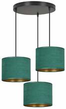 Rippvalgusti Emibig Hilde Premium 3, 3x15 W, E27, roheline