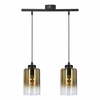 Rippvalgusti Candellux Lighting Aspra, 32-16263, 2xE27, 60W, must, ø 10 cm, klaaskupliga