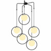 Rippvalgusti Opviq Dolunay, 4511, 200 W, E27, must/valge