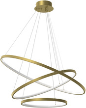Rippvalgusti Milagro Hoop Gold, LED, 93W, 4000K, 80 cm, kuldne