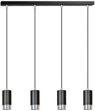 Rippvalgusti Emibig Fumiko 4, GU10, Black Chrome