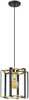 Ripplamp Italux Primero PND-44003-1-BK-GD, E27, matt must/kuldne