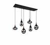 Rippvalgusti Trio Lumina 317000632, 6 x E14, max 240 W, must, 93,8 x 24,5 x h150 cm