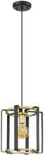 Ripplamp Italux Primero PND-44003-1-BK-GD, E27, matt must/kuldne