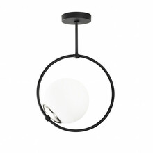 Rippvalgusti Opviq Dolunay, 3901, 1xE27, 40W, must/valge