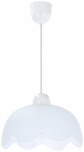 Rippvalgusti Candellux Lighting Bratek, 60 W, E27, ø 25 cm, valge