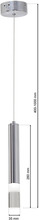 Rippvalgusti Milagro Ice, LED, 5W, 230V