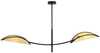 Rippvalgusti Emibig Lotus 2, 20 W, E14, must/rattan