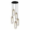 Rippvalgusti Opviq Cerco 2041, 200 W, E27, must/kuldne, metallkorpus