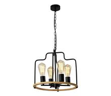Rippvalgusti Candellux Datus, 34-29690, 4xE27, 40W, must/pruun