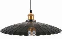 Ripplamp G.LUX GT-350-D35-1S-BL LOFT-1, 1 x E27, 350 mm, must/roheline