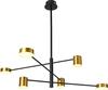 Rippvalgusti Italux Remdal PND-16374-6-BK-GD-4K, 36W, 4000K, kuldne