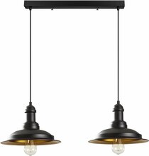 Rippvalgusti Opviq Saolam 3776, 40 W, E27, must/kuldne