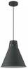Rippvalgusti Gtv Gianni L, 8136, 1xE27, 40W, IP20, must, läbimõõt 32 cm