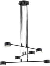 Rippvalgusti Emibig Modus 6, 6xGX53, 12W, must