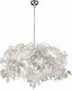Rippvalgusti Trio Leavy R10464001, 28 W, E14, kõrgus 150 cm, valge sulgedega