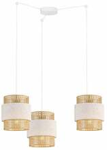 Rippvalgusti GTV Abra 6151, 3*E27, 40 W, IP20, ø 20/100 cm, kreemjas