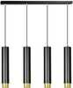 Rippvalgusti Emibig Kibo 4, GU10, Black/Gold
