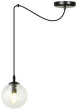 Rippvalgusti Emibig Gigi 1, E14, Black/Transparent