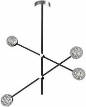 Rippvalgusti Candellux Paksos, 4xG9, 5W, 230V, must