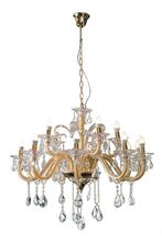 Rippvalgusti Eurofirany Glitter 03, E14, 95x70 cm, punane