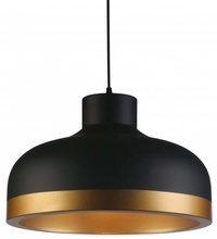 Rippvalgusti GTV Goldi 2, 4113, 42 cm, E27, must/kuldne