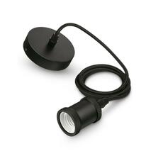 Riputatav vintage pirnipesa Philips CORD/modern, E27, must, 1CT 929001977901 PL1