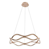 Rippvalgusti Candellux Vave, 34-35653, 24W LED, 3000K, roosakuldne, ø 50 cm
