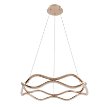 Rippvalgusti Candellux Vave, 34-35653, 24W LED, 3000K, roosakuldne, ø 50 cm