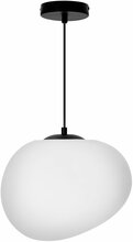 Rippvalgusti Candellux Stones, 1xE27, 40W, 30 cm, must/valge