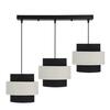 Rippvalgusti Candellux Benta, 3X40W, E27, must, 3x40W