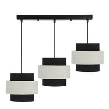 Rippvalgusti Candellux Benta, 3X40W, E27, must, 3x40W