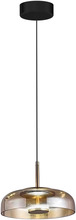 Rippvalgusti Milagro Vetro, 6W, 230V, 23 cm, kuldne/beež/must