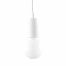Rippvalgusti Sollux Diego 1, 1xE27, 60W, 230V, valge