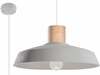 Rippvalgusti Sollux Afra, 1xE27, 60W, hall/naturaalne puit