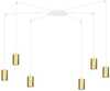 Rippvalgusti Emibig Traker 6 WH/Gold, 60 W, GU10