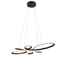 Rippvalgusti Trio Fly, 32W, 3000K, 3900lm, must, 83 x 45,5 x 150 cm