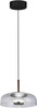 Rippvalgusti Milagro Vetro, 6W, 230V, diameeter 23 cm, läbipaistev/hall/must