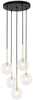 Ripplamp TKKRYWULT TK Lighting Nilos, 5943, 5xG9, 6W, must/kuldne