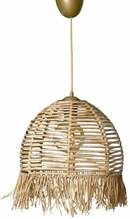 Rippvalgusti Opviq SP197, 60 W, E27, helepruun, ø 30 cm