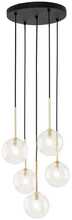 Ripplamp TKKRYWULT TK Lighting Nilos, 5943, 5xG9, 6W, must/kuldne