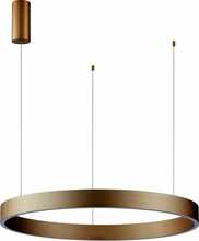 Rippvalgusti Italux Brasco Down, 1x40W LED, 3000-4000K, dimmerdatav, kuldne/valge
