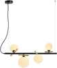 Ripplamp Italux Reverso PND-5622-4-BK-W, G9, must/kuldne