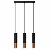 Rippvalgusti Sollux Loopez 3L, 3xGU10, 10W, must/vasetoon